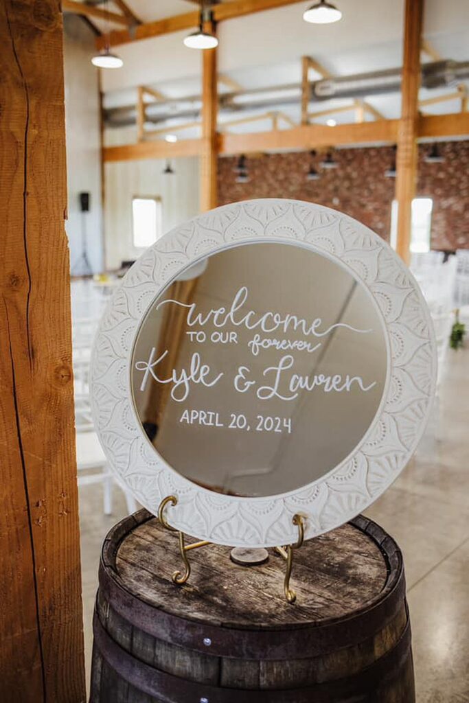 A Perfect Spring Wedding at Little Creek Barn; Little Creek Barn; Modern Farmhouse Wedding Venue in Northwest Ohio