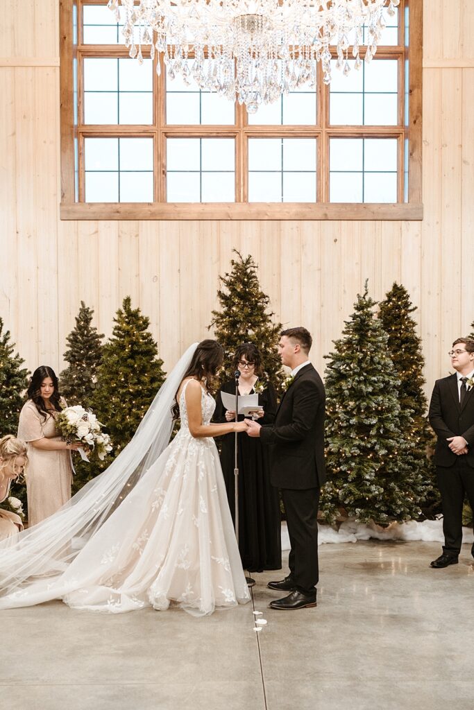 The Benefits of Choosing a Winter Wedding in Northwest Ohio; Little Creek Barn; northern ohio modern farmhouse wedding venue