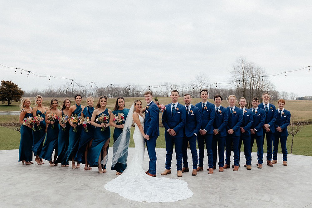 Sunday wedding; Northwest Ohio wedding venue; Little Creek Barn