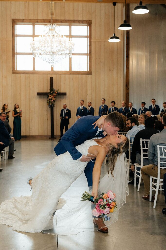 Sunday wedding; Northwest Ohio wedding venue; Little Creek Barn