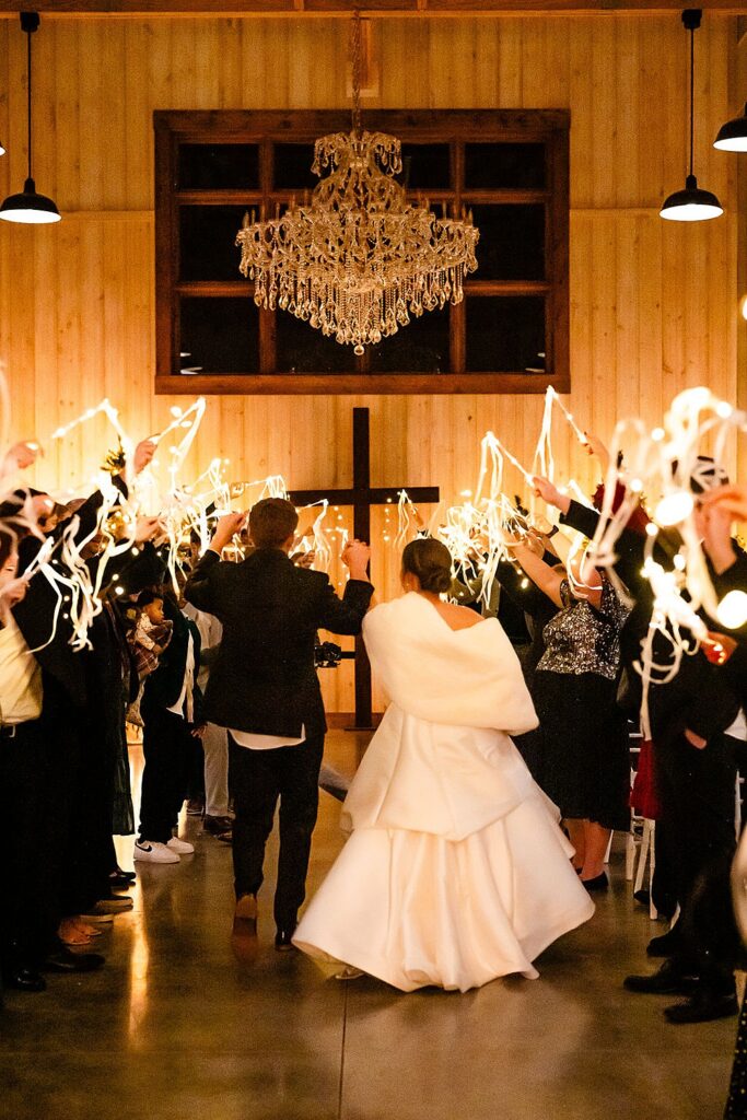 Little Creek Barn is a two-story modern farmhouse barn wedding venue in Northwest Ohio; Timeless Winter Barn Wedding in Northwest Ohio