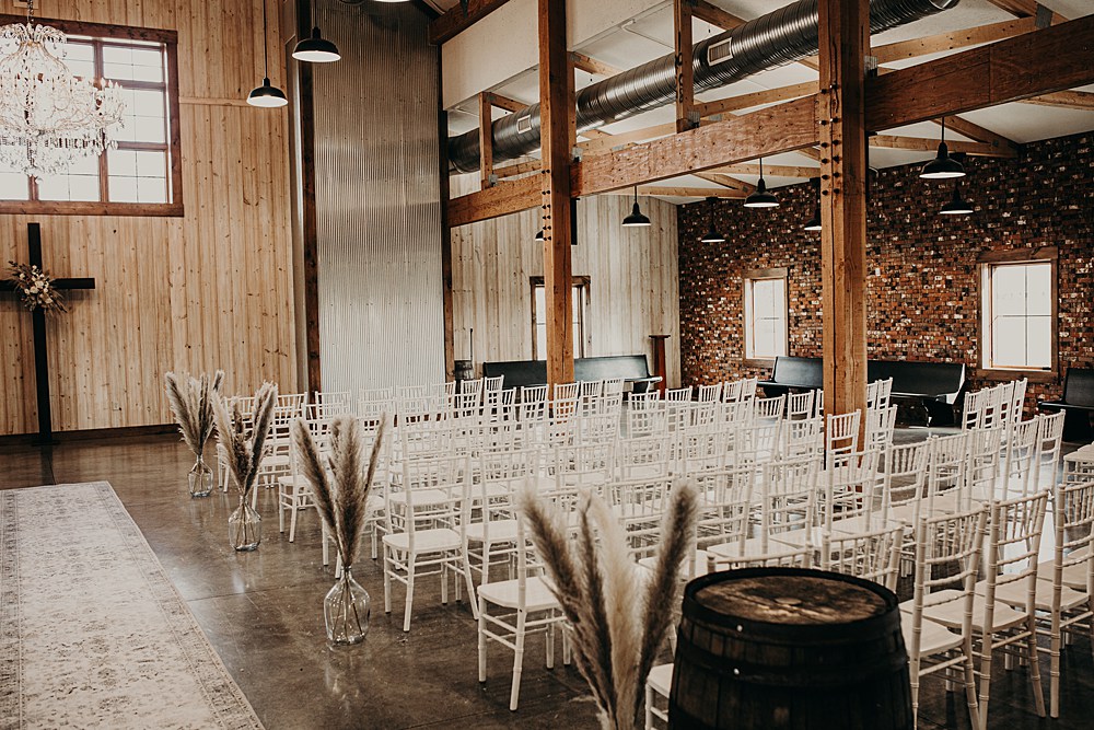 Little Creek Barn is a two-story modern farmhouse barn wedding venue in Northwest Ohio; A Fall Barn Wedding in Ohio