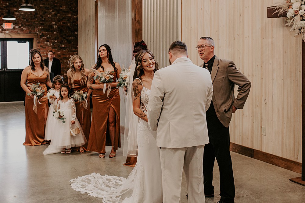 Little Creek Barn is a two-story modern farmhouse barn wedding venue in Northwest Ohio; A Fall Barn Wedding in Ohio