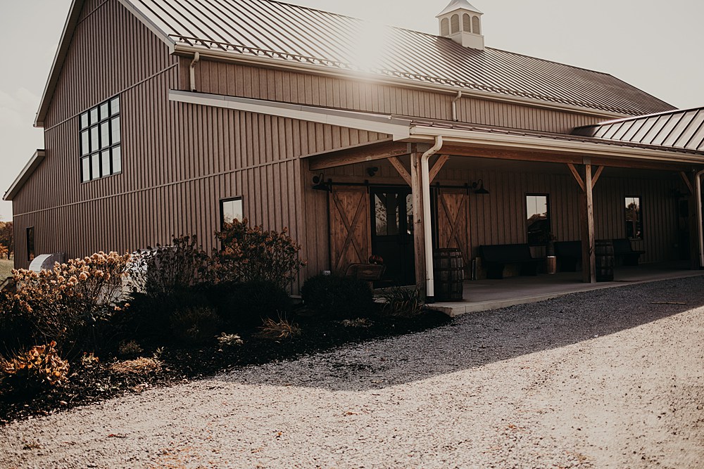 Little Creek Barn is a two-story modern farmhouse barn wedding venue in Northwest Ohio; A Fall Barn Wedding in Ohio