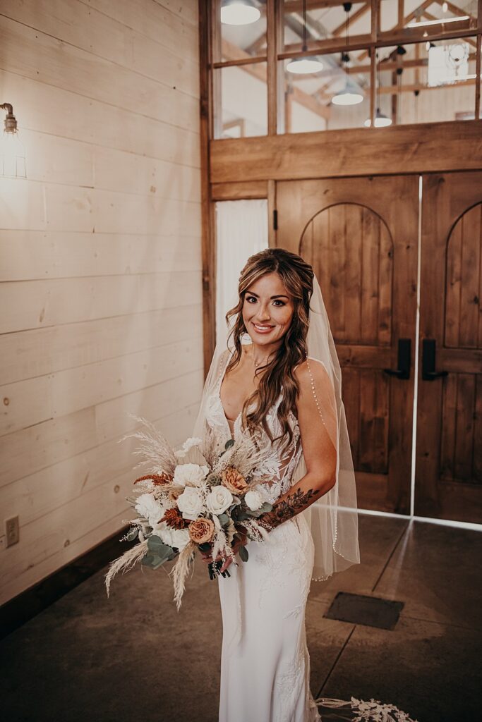 Little Creek Barn is a two-story modern farmhouse barn wedding venue in Northwest Ohio; A Fall Barn Wedding in Ohio