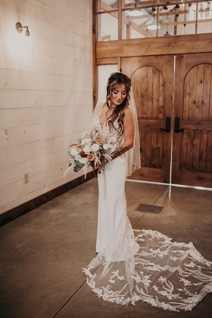 Little Creek Barn is a two-story modern farmhouse barn wedding venue in Northwest Ohio; A Fall Barn Wedding in Ohio