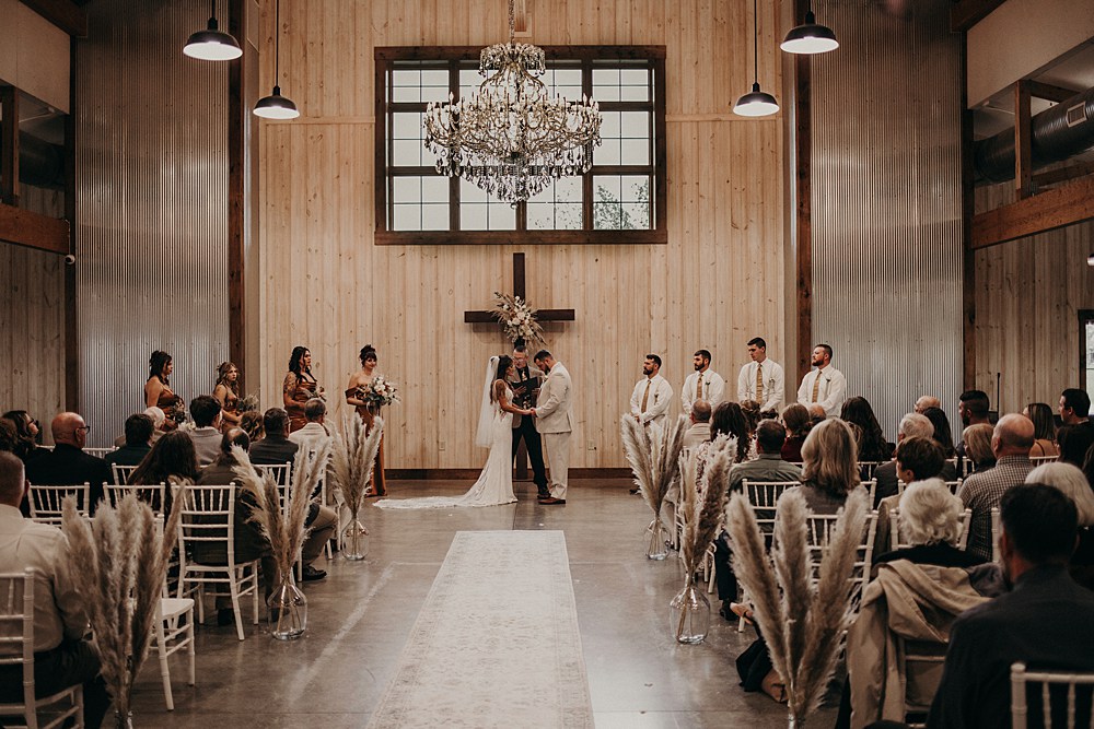 Little Creek Barn is a two-story modern farmhouse barn wedding venue in Northwest Ohio; A Fall Barn Wedding in Ohio