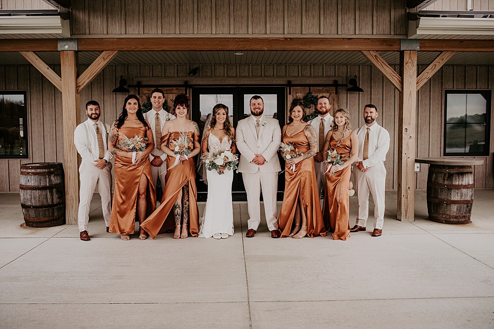 Little Creek Barn is a two-story modern farmhouse barn wedding venue in Northwest Ohio; A Fall Barn Wedding in Ohio