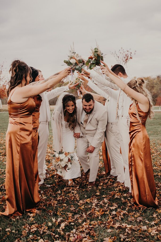 Little Creek Barn is a two-story modern farmhouse barn wedding venue in Northwest Ohio; A Fall Barn Wedding in Ohio