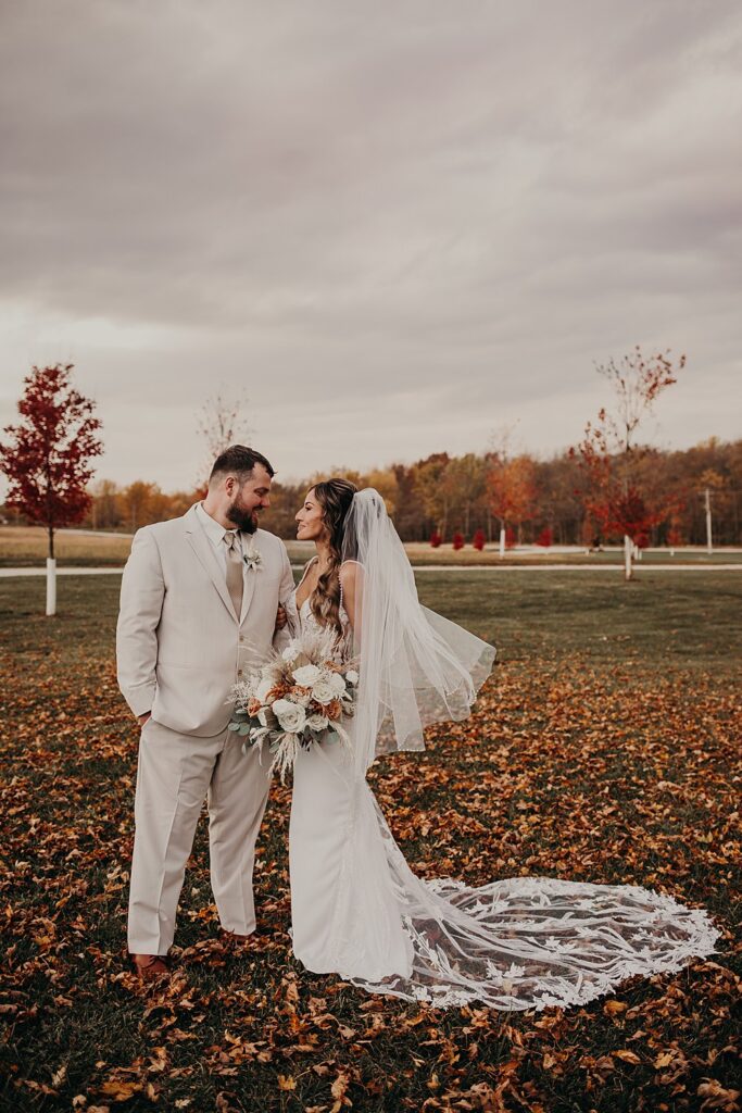 Little Creek Barn is a two-story modern farmhouse barn wedding venue in Northwest Ohio; A Fall Barn Wedding in Ohio