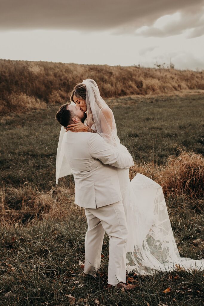 Little Creek Barn is a two-story modern farmhouse barn wedding venue in Northwest Ohio; A Fall Barn Wedding in Ohio