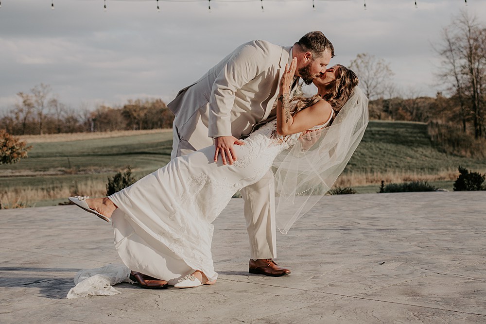 Little Creek Barn is a two-story modern farmhouse barn wedding venue in Northwest Ohio; A Fall Barn Wedding in Ohio